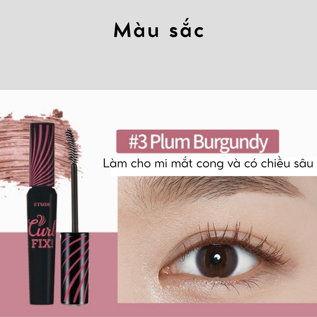 Mascara làm cong mi Etude House Lash Perm Curl Fix 8g (3 loại)