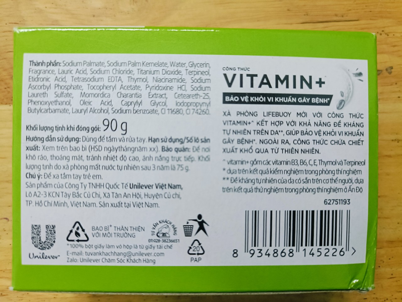 Lifebuoy xà phòng cục 90g - BACH HOA HV