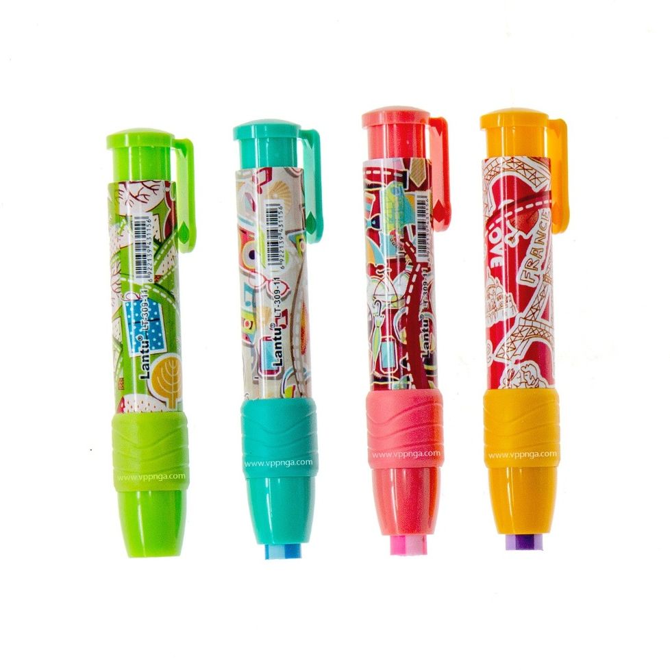 Combo 2 cây gôm bấm tẩy bút chì Lantu 309-3