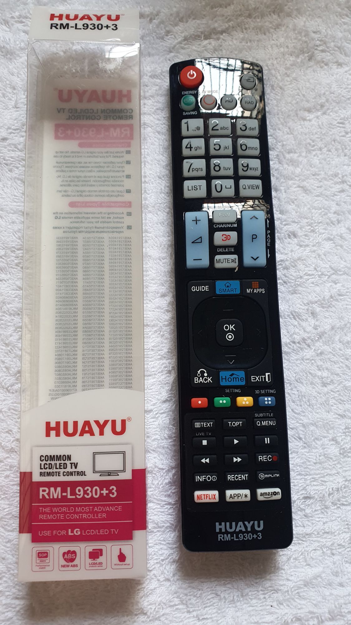 Remote điều khiển tivi lg lcd smart đa năng huayu l930+