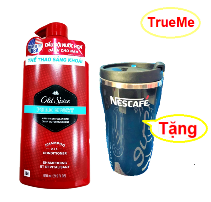 Dầu gội hương nước hoa Nam Tính và Mạnh Mẽ Old Spice 650ml - dau goi cho nam- dau goi lam sach gau - head and shoulders for men - dau goi cho nam cua my - dau goi cho nam thom Spice650 TrueMe TrueMeNews TrueMilk LazadaTrueMe
