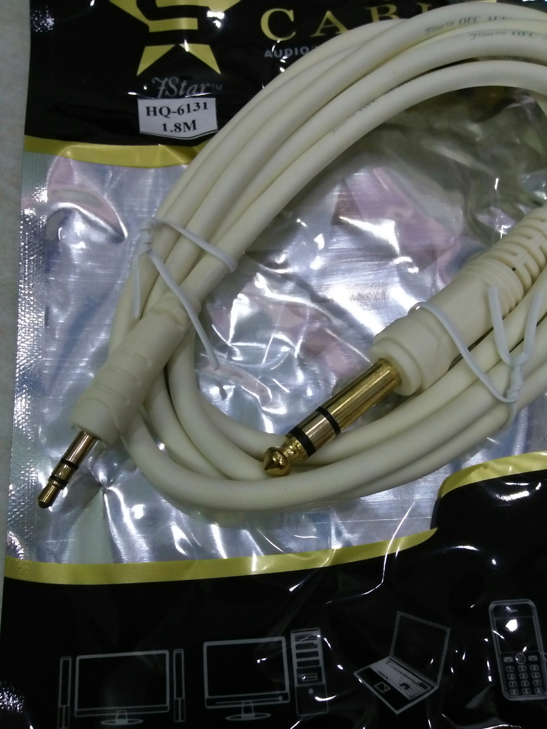 Dây chuyển jack 3.5ly ra jack 6ly - Tốt / Dây chuyển 3.5mm to 6.5mm