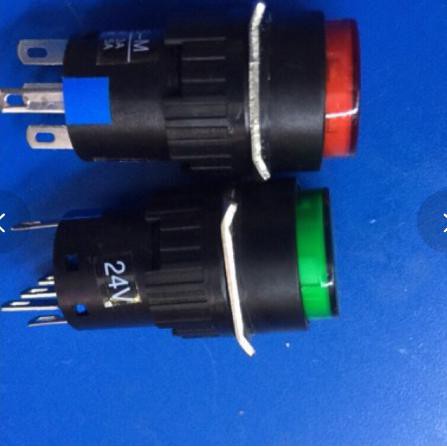 Công tắc đèn led nhấn nhả,nhấn giữ phi 16,24v và220v