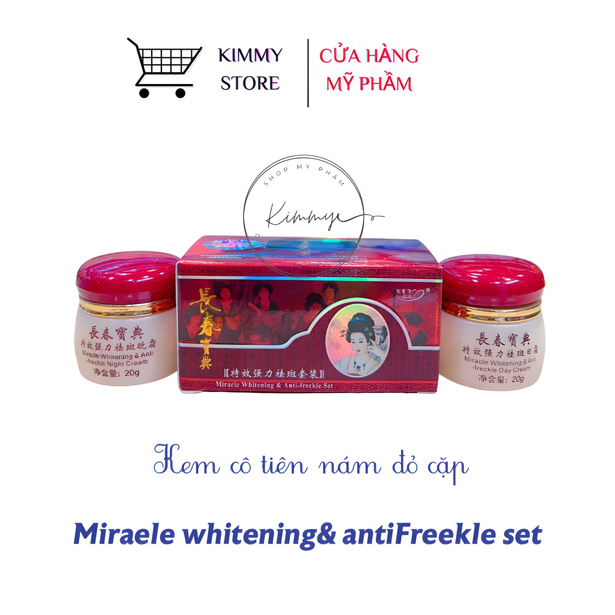 Lẻ hộp kem trắng da sâm cô tiên đỏ cặp