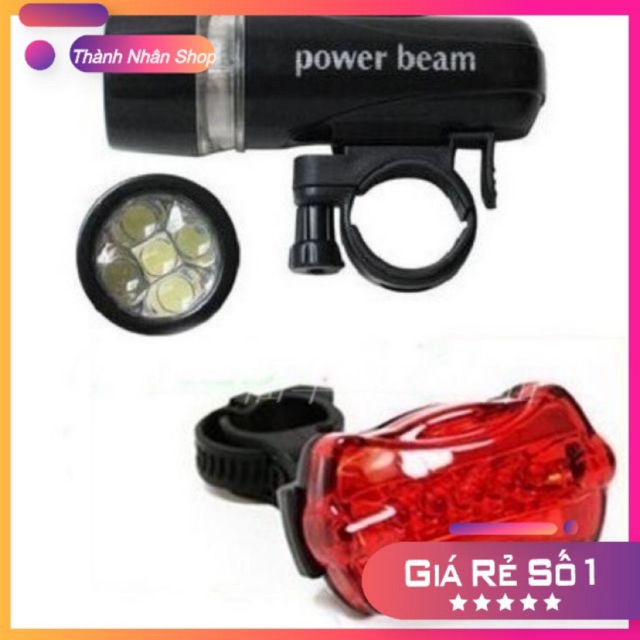 [HCM]Đèn Pin Gắn Xe Đạp & Đèn Chiếu Hậu 5 LED WJ-101