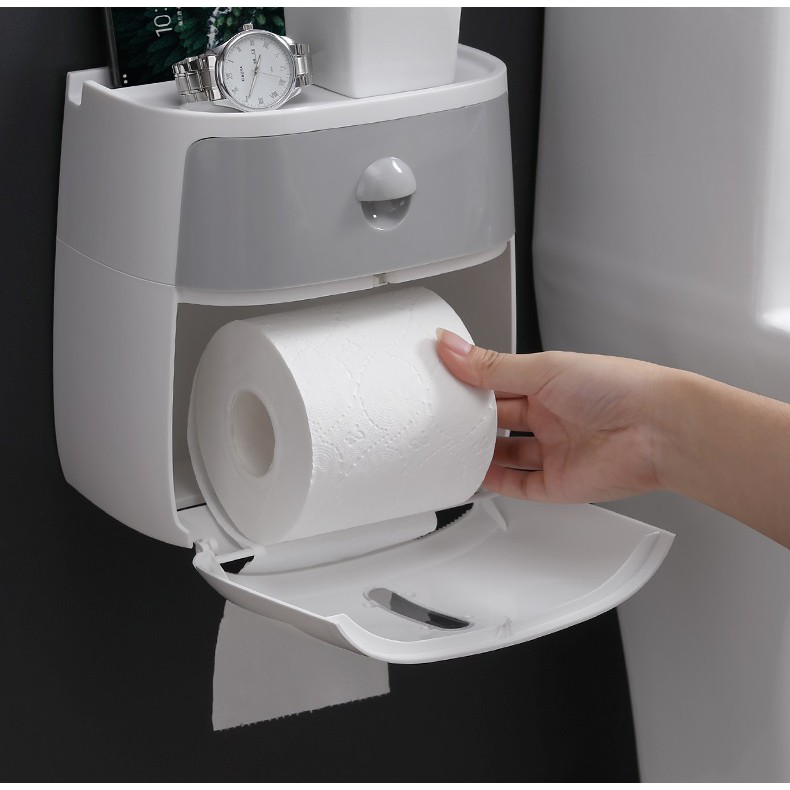 Hộp Đựng Giấy Vệ Sinh 2 Tầng Ecoco cao cấp