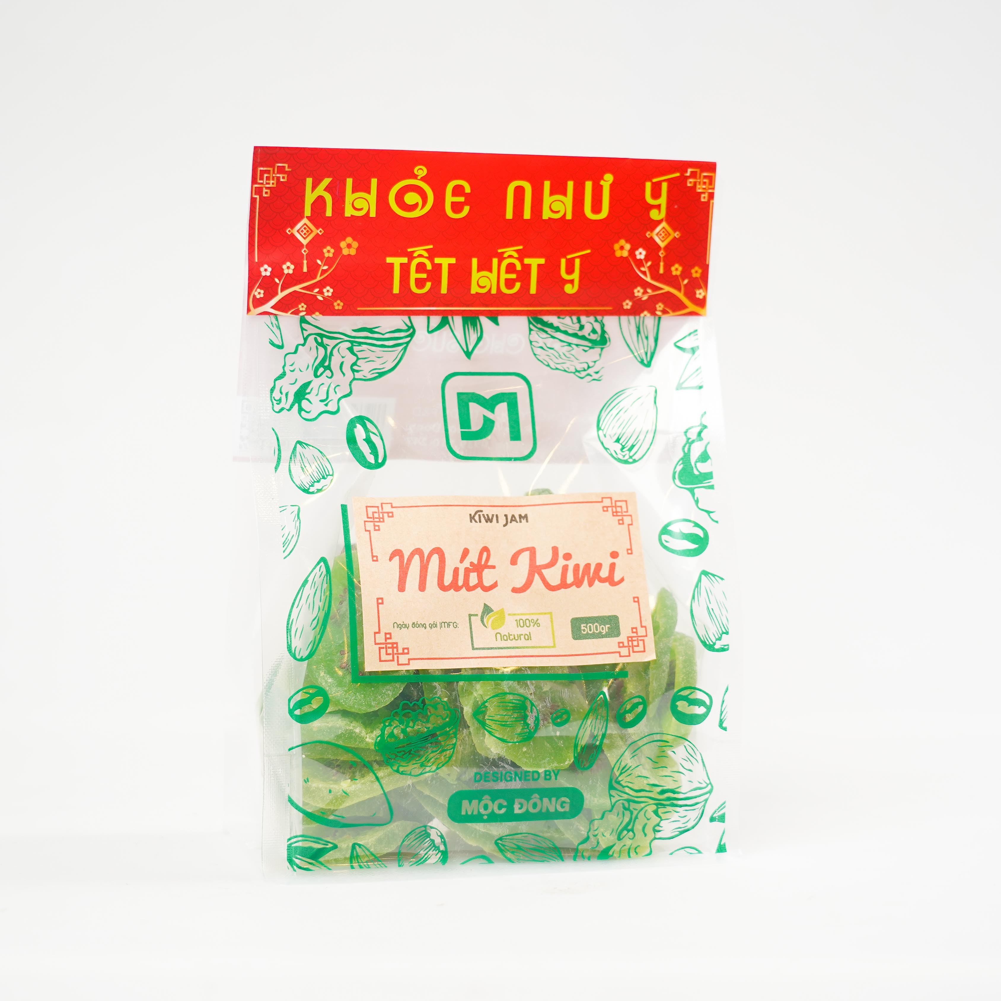 [Quà tặng Tết] Túi 500gr Mứt Kiwi sấy dẻo cắt lát