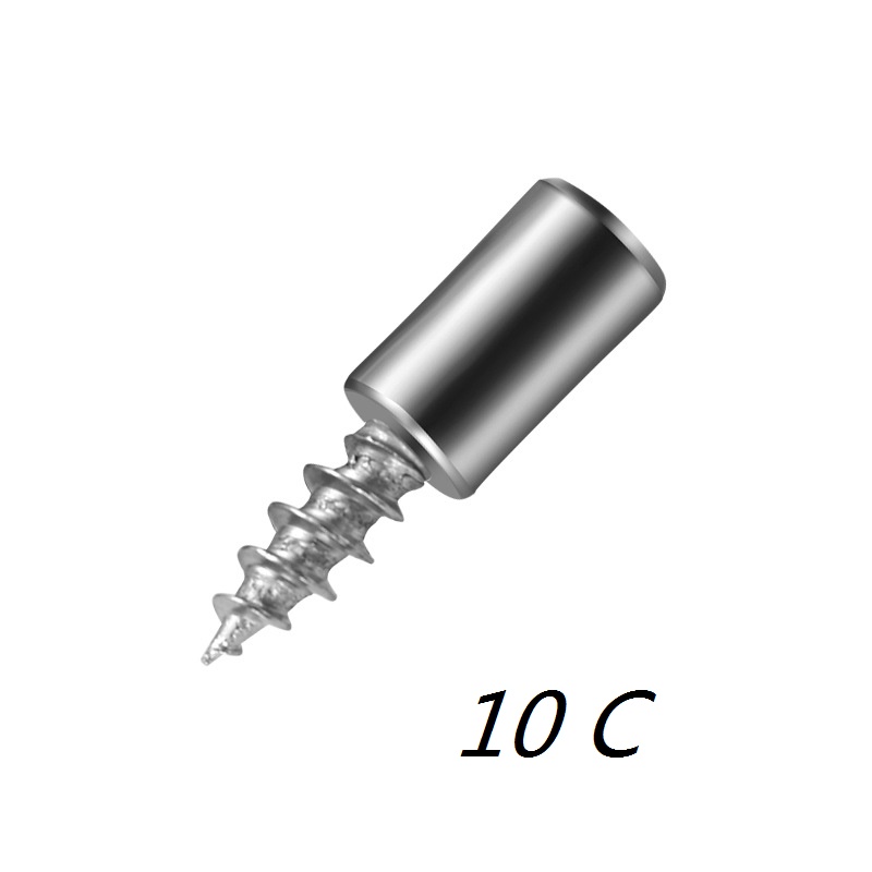 Combo 10 Giá đỡ vách ngăn tủ quần áo đinh vít cố định, giá đỡ tấm thuỷ tinh, phụ kiện tủ quần áo