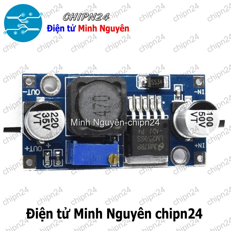 [1 cái] (D8) Mạch Nguồn Giảm Áp DC LM2596 3A ADJ - HH000067