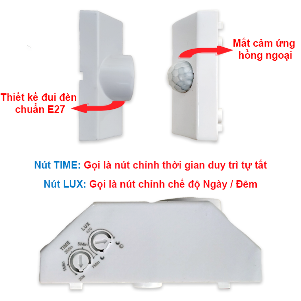 ĐUI ĐÈN CẢM ỨNG HỒNG NGOẠI DH01