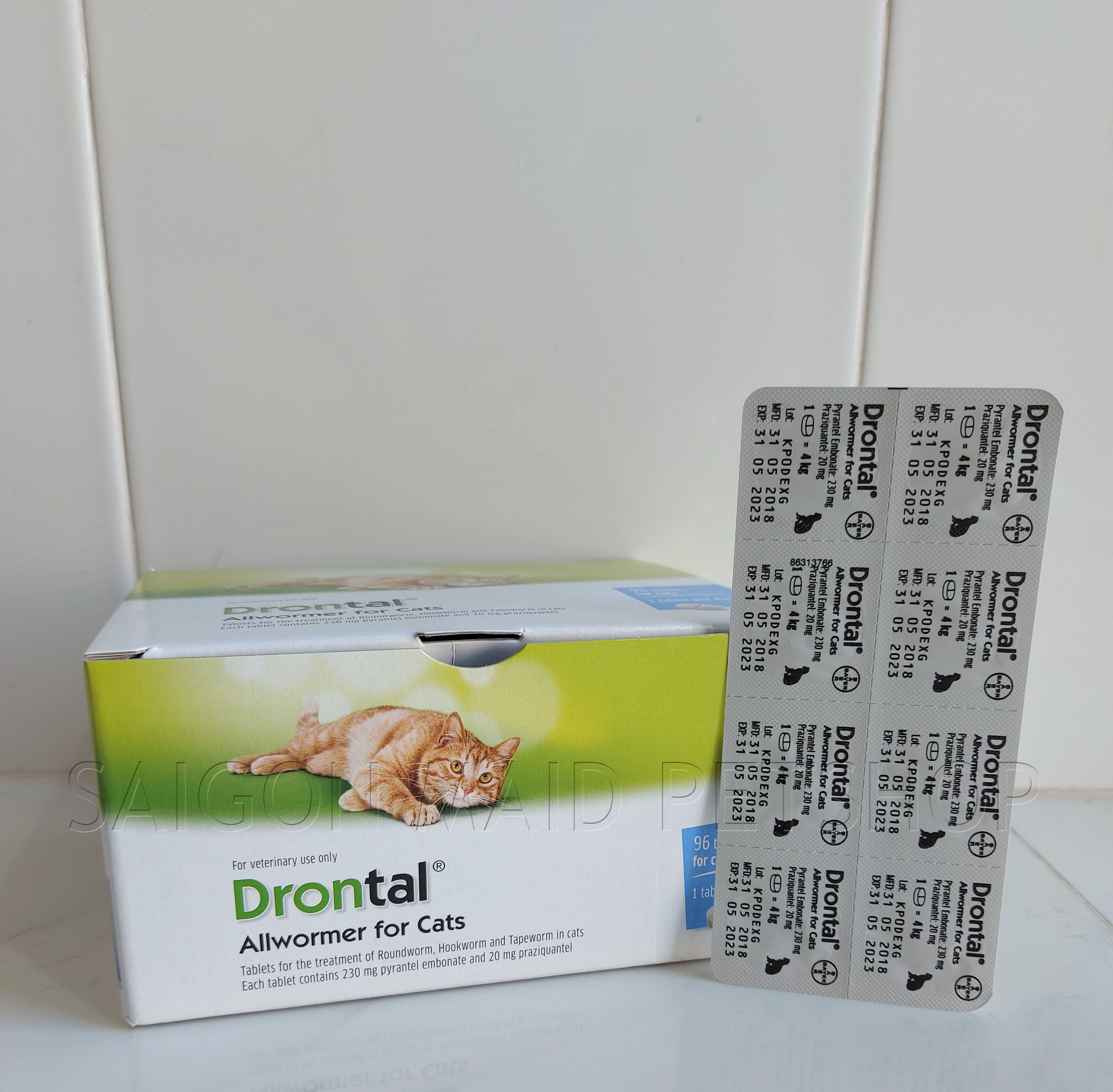 1 Viên Drontal Cat cho mèo