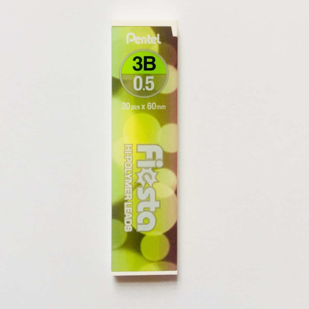 Ruột Chì Kim Nhật Bản Pentel Fiesta Ngòi 0.5mm - C235TF - Với Nhiều Độ Đậm Chì Khác Nhau HB/2B/3B/4B (20 ruột/tuýp)