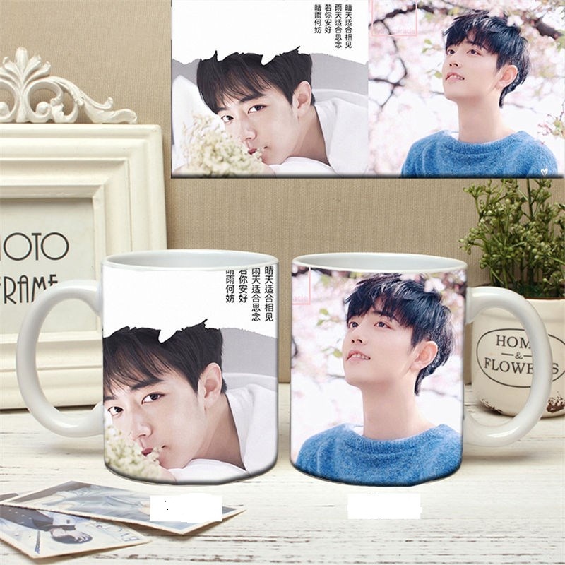 Cốc sứ uống trà cà phê in hình Tiêu Chiến và Vương Nhất Bác nhiều mẫu