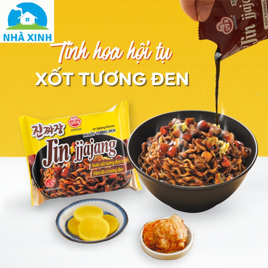 (COMBO 5 GÓI) - Mì xốt tương đen Ottogi 135g (VN)
