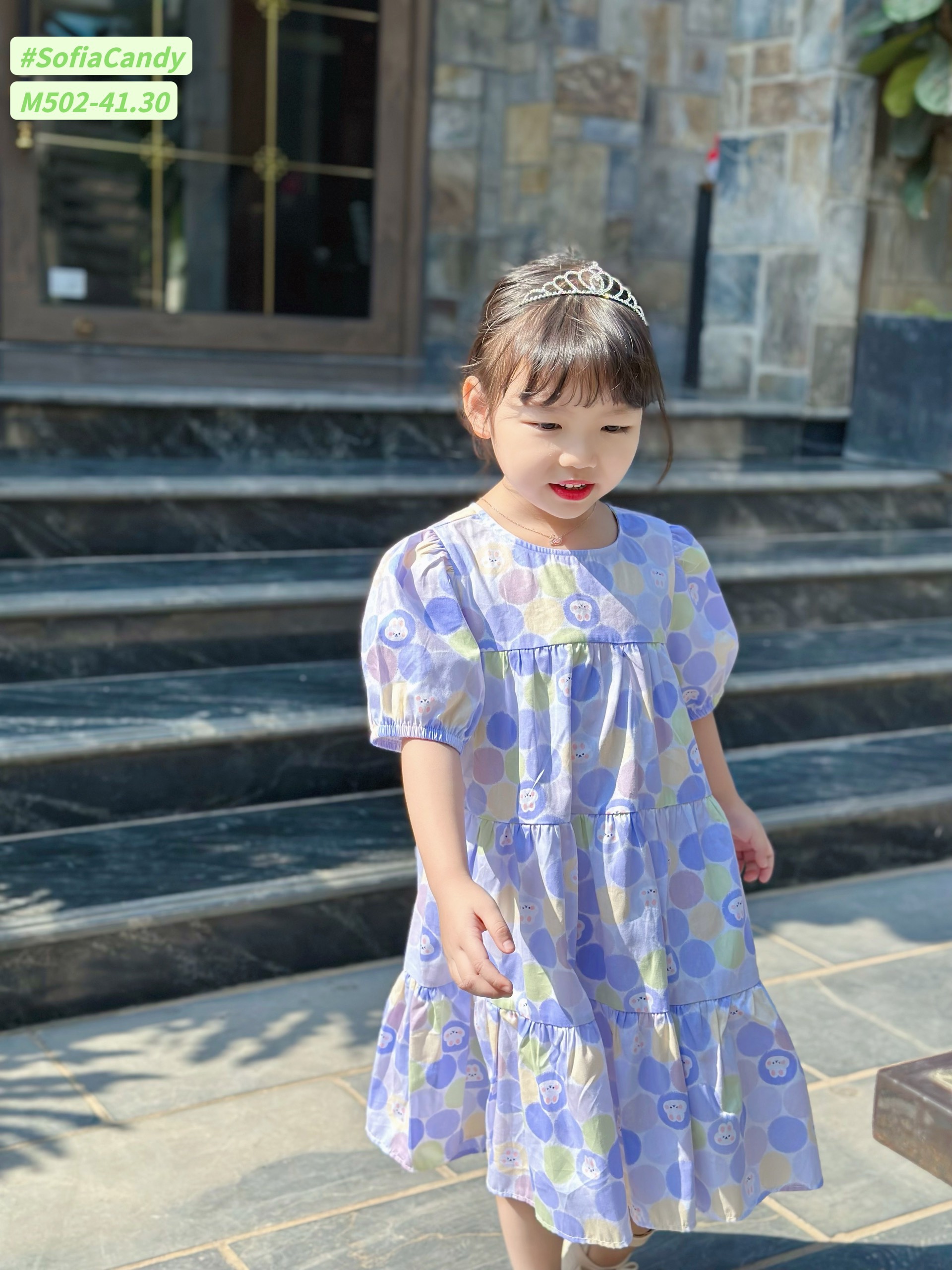 ĐẦM BABYDOLL BI GẤU XANH SOFIA CANDY
