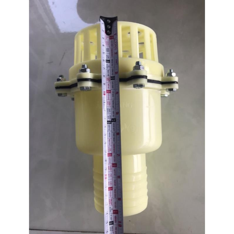 Lúp Bê Máy Bơm Nước nhựa trắng (Rọ Lọc, Rọ Bơm, Giỏ Hút Nước) phi 76mm nhựa ABS loại tốt, chịu va đập