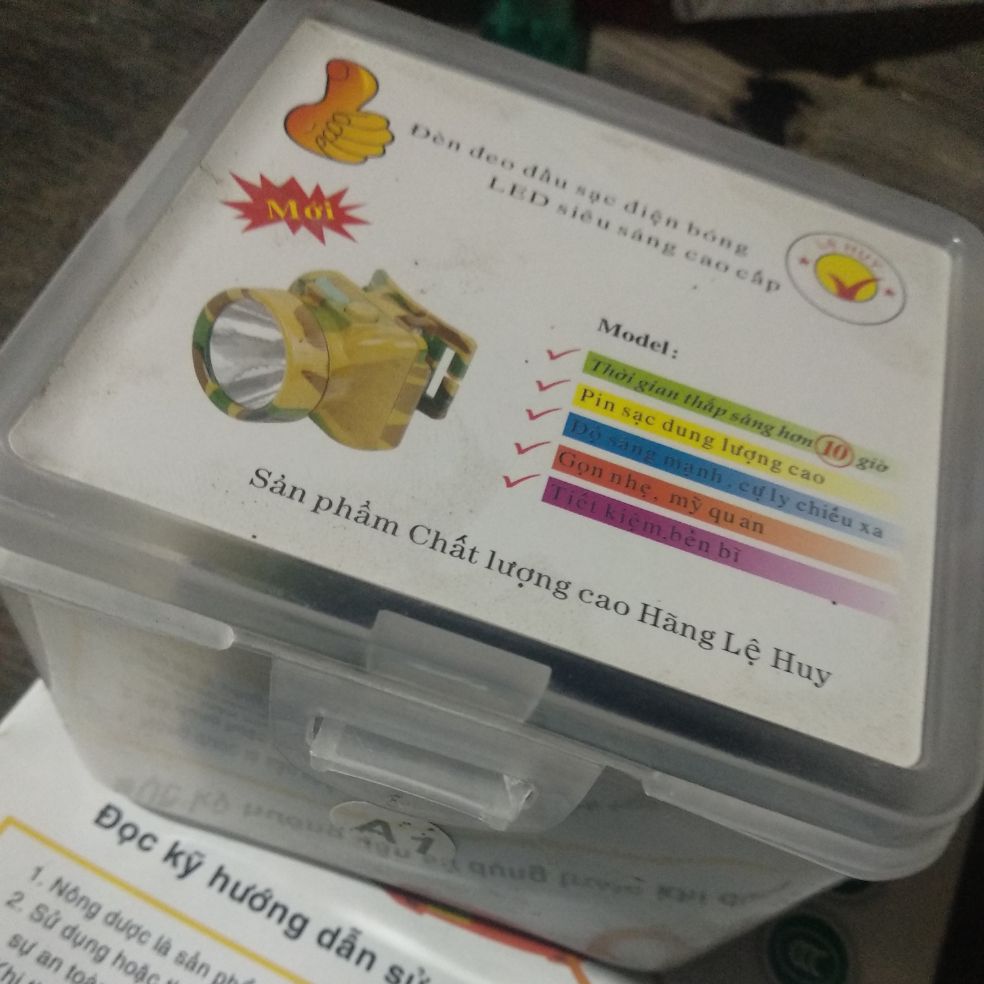 Đèn đội đầu LED A1; Đèn pin đội đầu