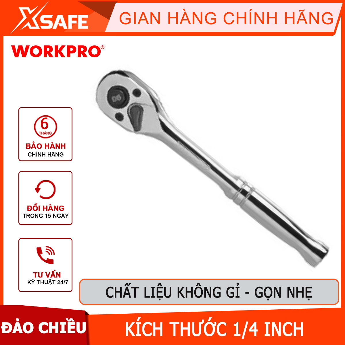 Workpro 1/4 inch auto reverse screwdriver bit-wp271004