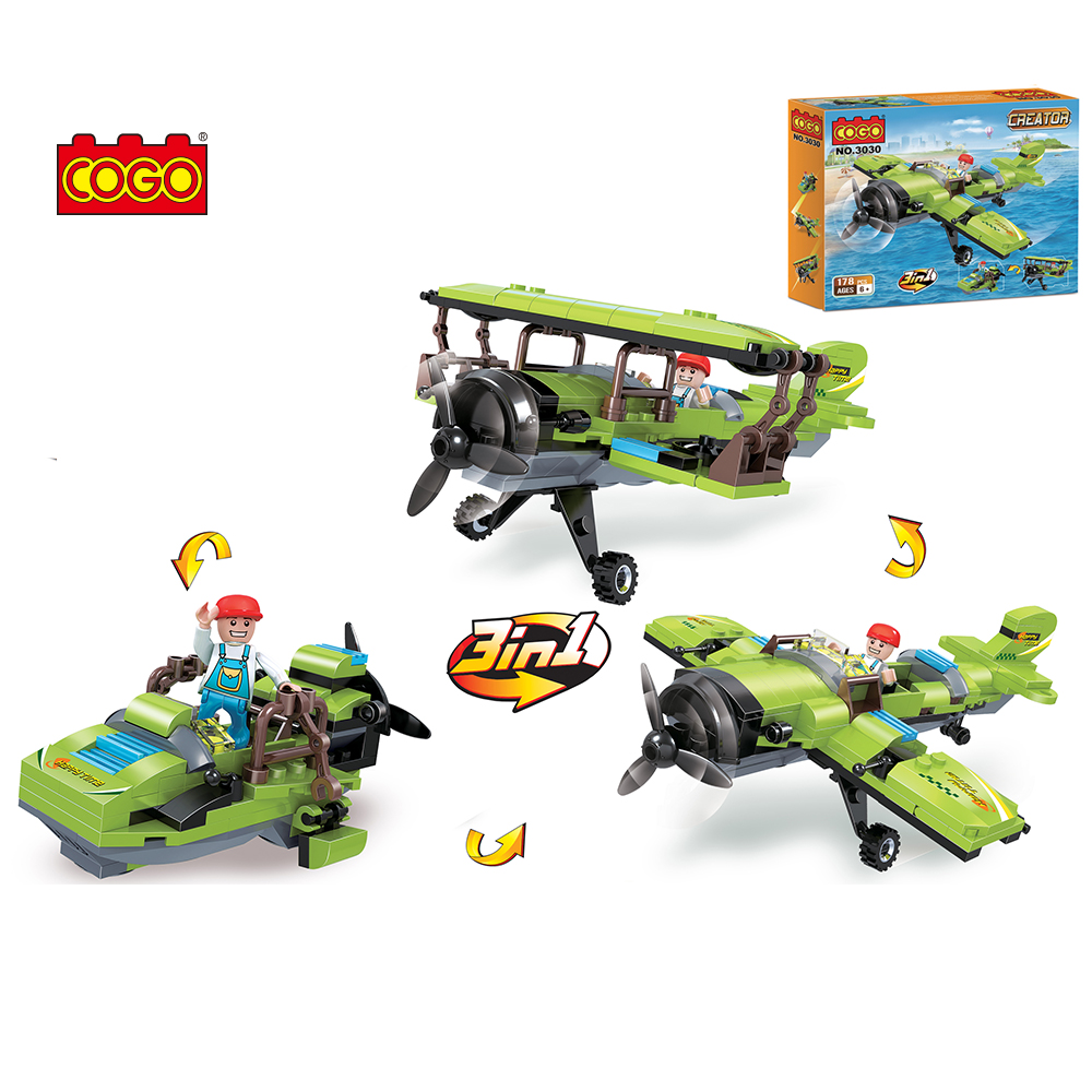 COGO - 3030 Mô Hình Máy Bay Biến Đổi 3in1