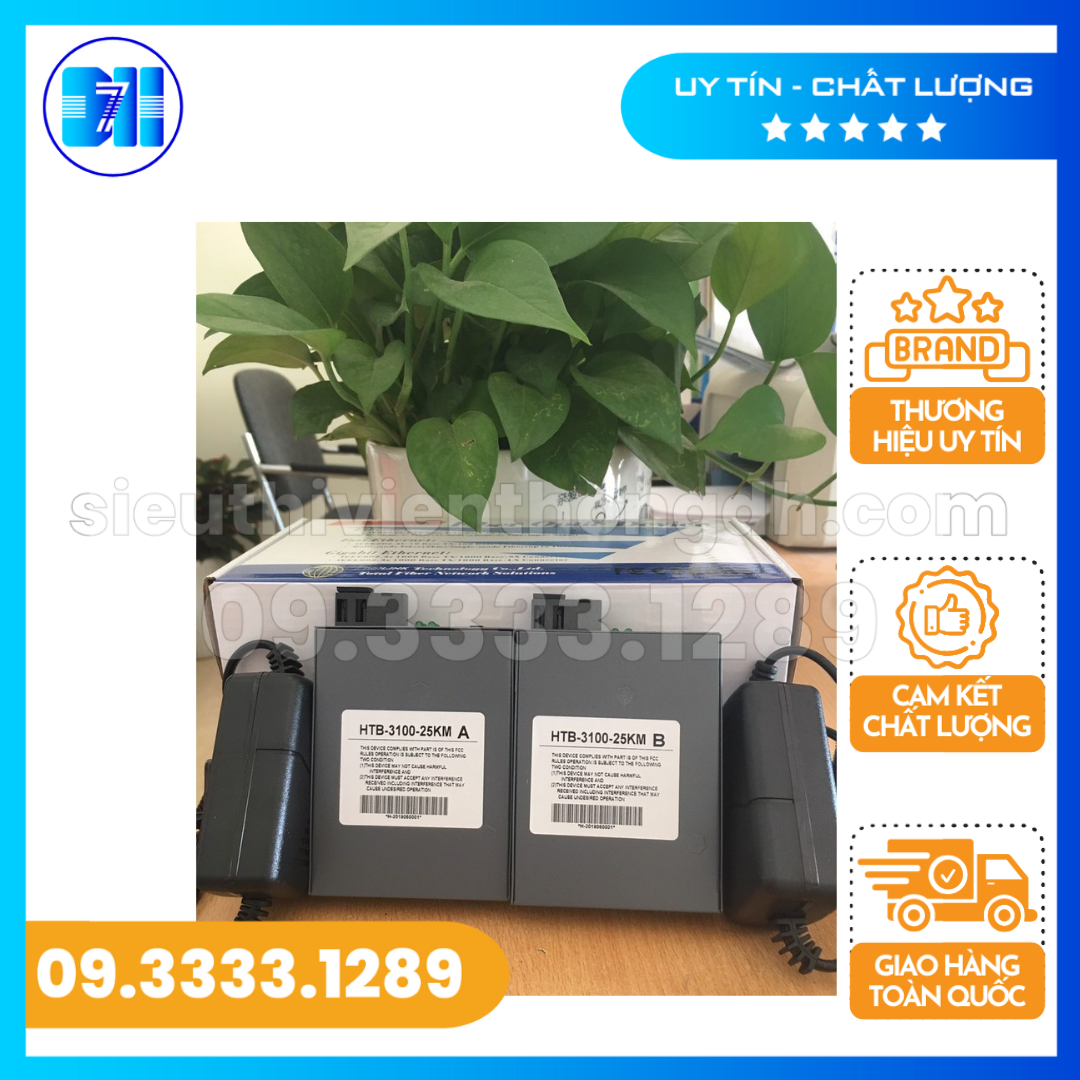 Combo 10 cặp Converter Quang 1 sợi Netlink 3100 A/B