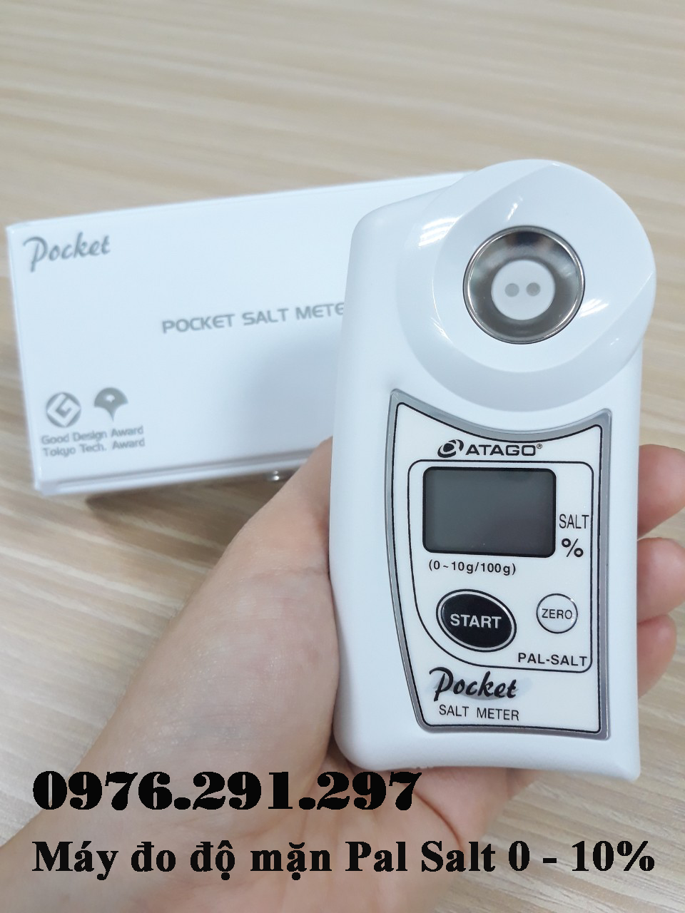 [HCM]Máy đo độ mặn Atago Pal Salt 0 -10% Nhật Bản