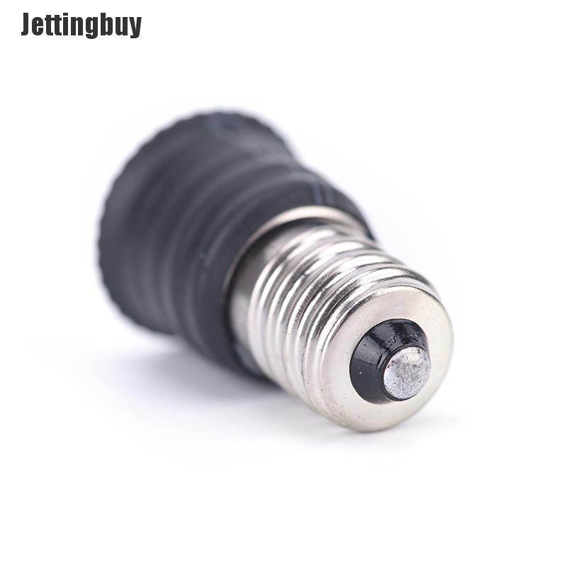 Jettingbuy 2 Chiếc/10 Chiếc Bộ Chuyển Đổi Bóng Đèn E12 Sang E14 Màu Đen Giá Đỡ Đèn LED Ổ Cắm Chuyển Đổi Đèn