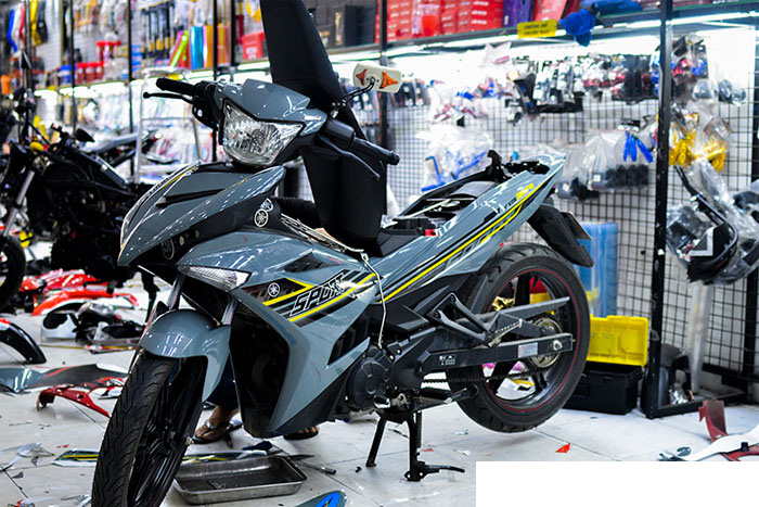 Tem trùm exciter 150 xam xi măng, tem exciter 150, team trùm exciter 150, tem xe exciter 150, team trùm ex 150, team xe exciter 150 xam xi măng