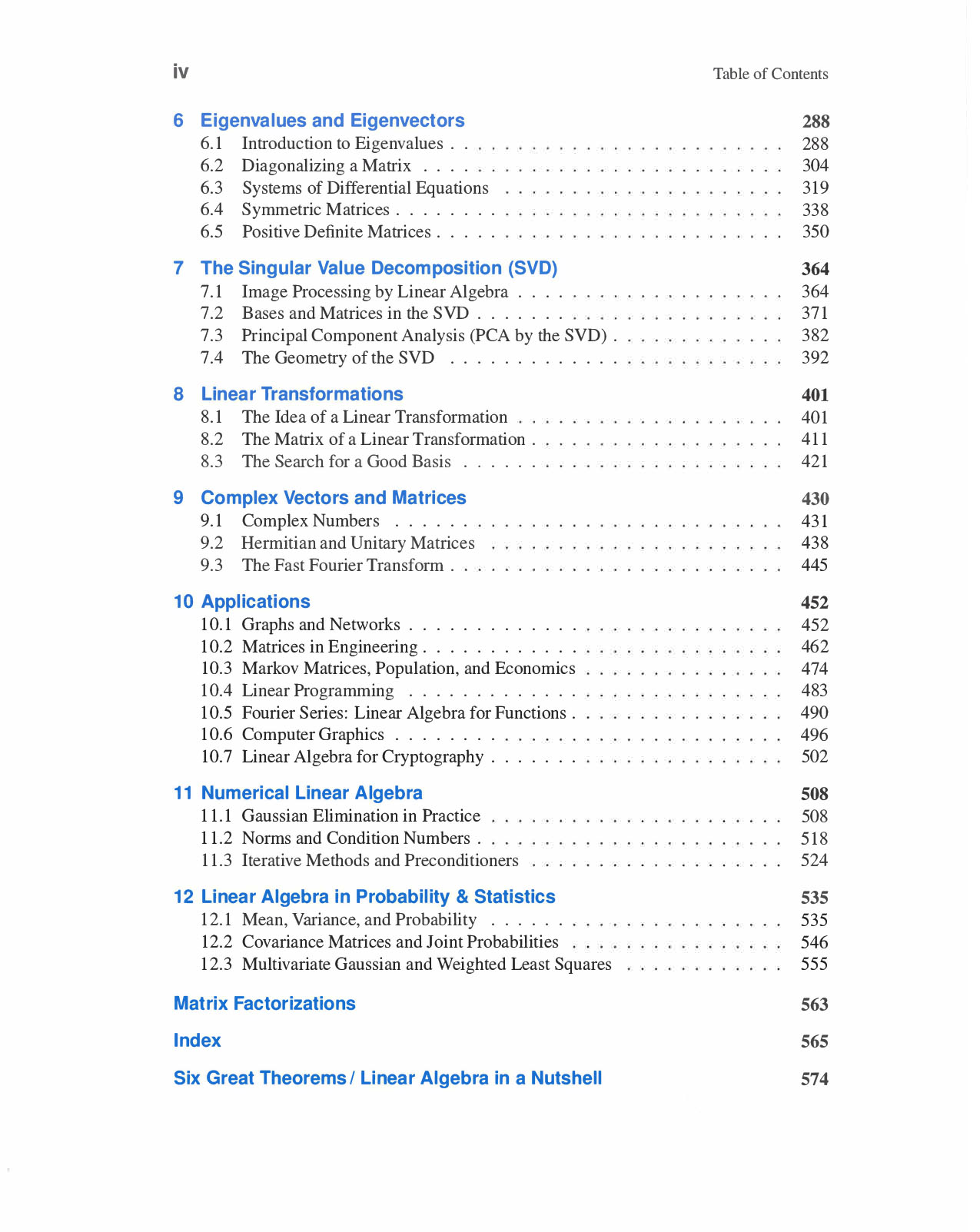 Introduction to Linear Algebra, Fifth Edition