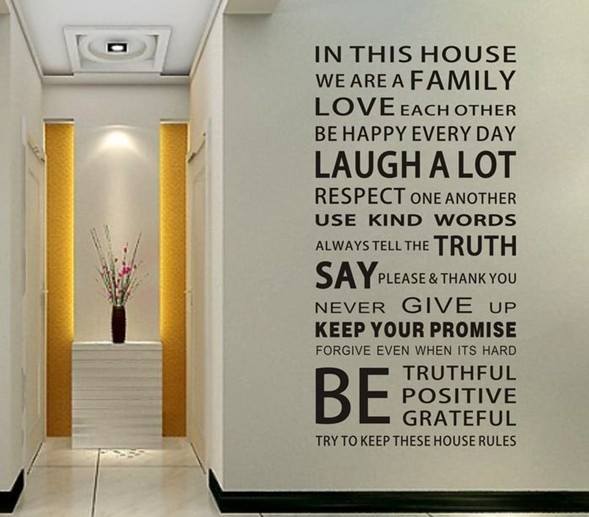 [HCM]DECAL DÁN TƯỜNG CHỮ TRẮNG ĐEN