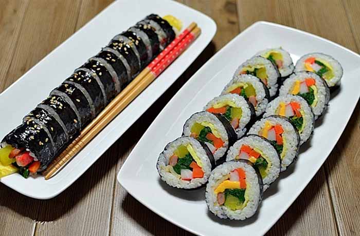 Mành tre cuốn Kimbab Sushi Hàn Quốc