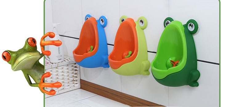 Bô tiểu mini gắn tường con ếch cho bé trai