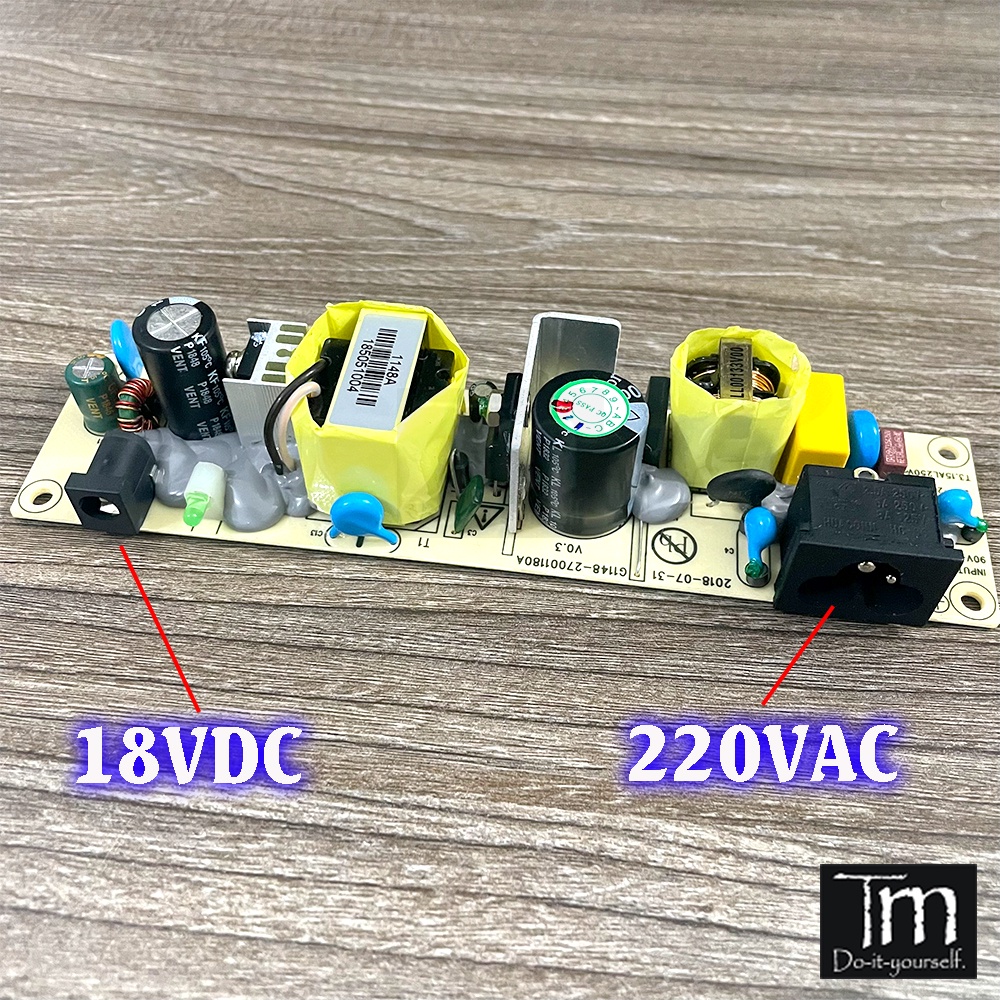 Mạch Nguồn Adapter Không Vỏ 18V 3A