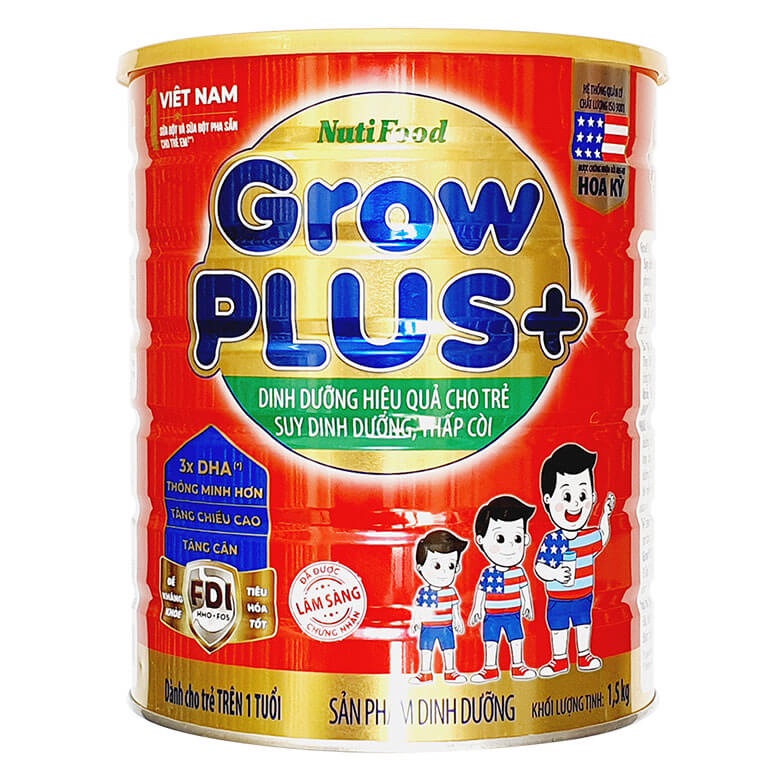 Sữa Bột Nutifood Grow Plus đỏ 1.5kg