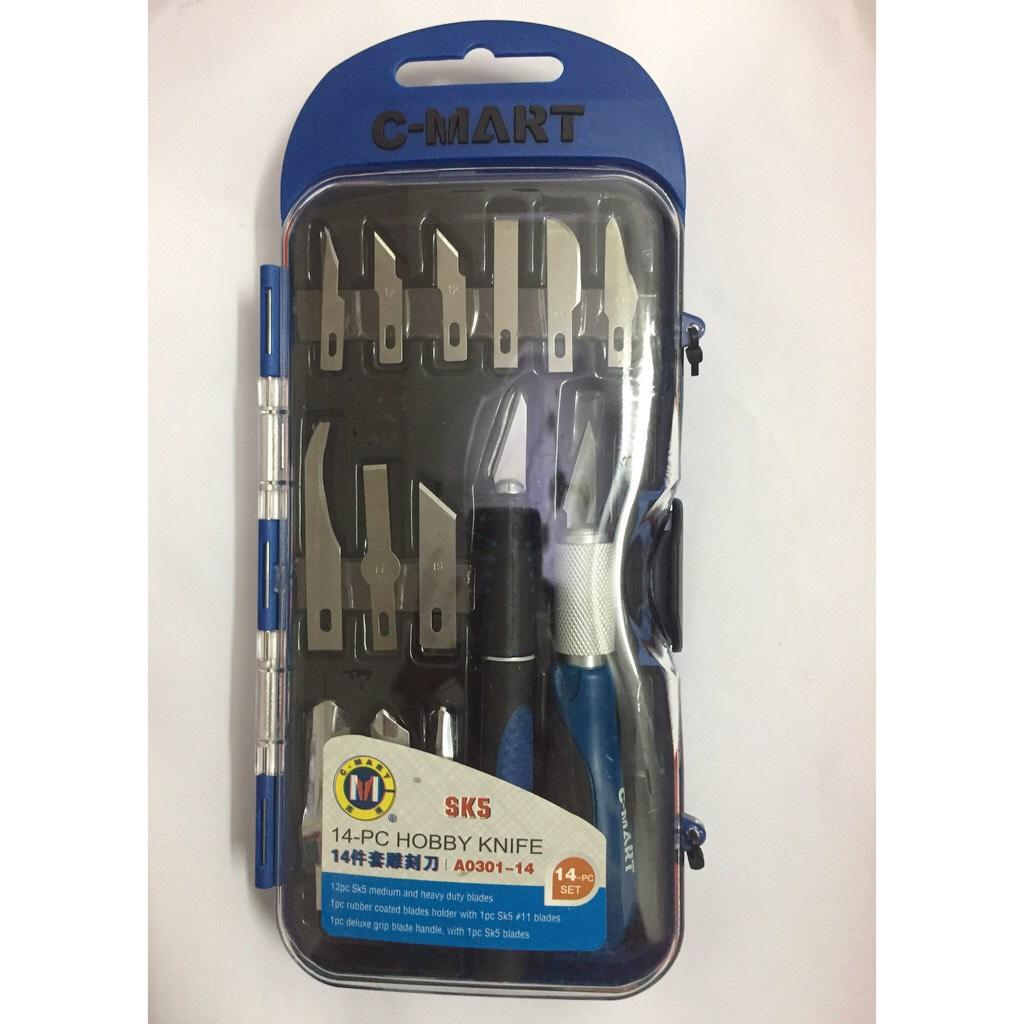 Bộ dao chiết ghép cây 14 lưỡi C Mart