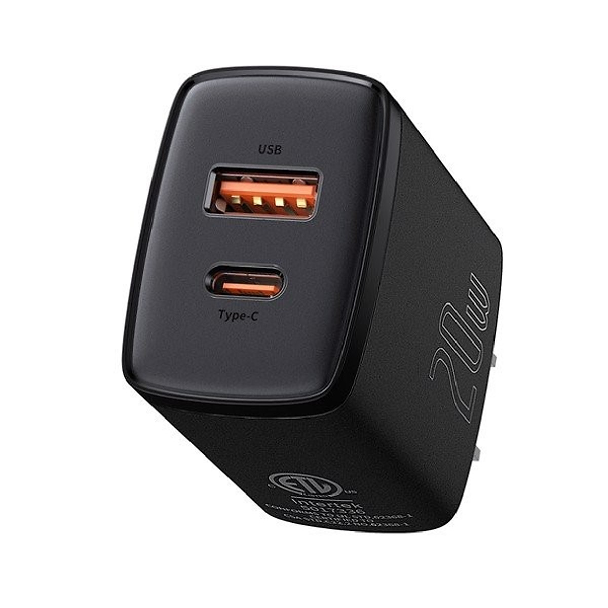 Củ sạc nhanh siêu nhỏ gọn Baseus Compact Quick Charger 20W USB + Type C , 20W PD/QC 3.0