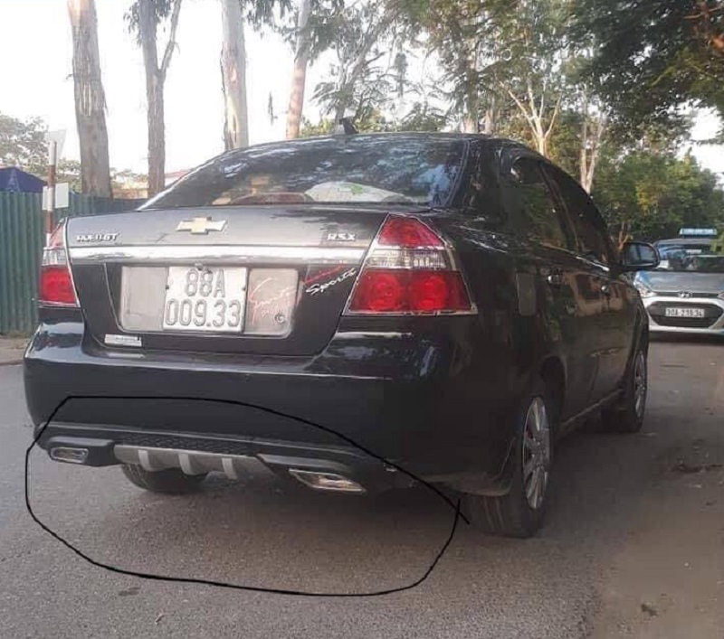 Lippo dùng chung các dòng xe sedan - Lip chia pô xe Chevrolet Gentra Aveo (sản phẩm dùng cho khách mua buôn 3c một)