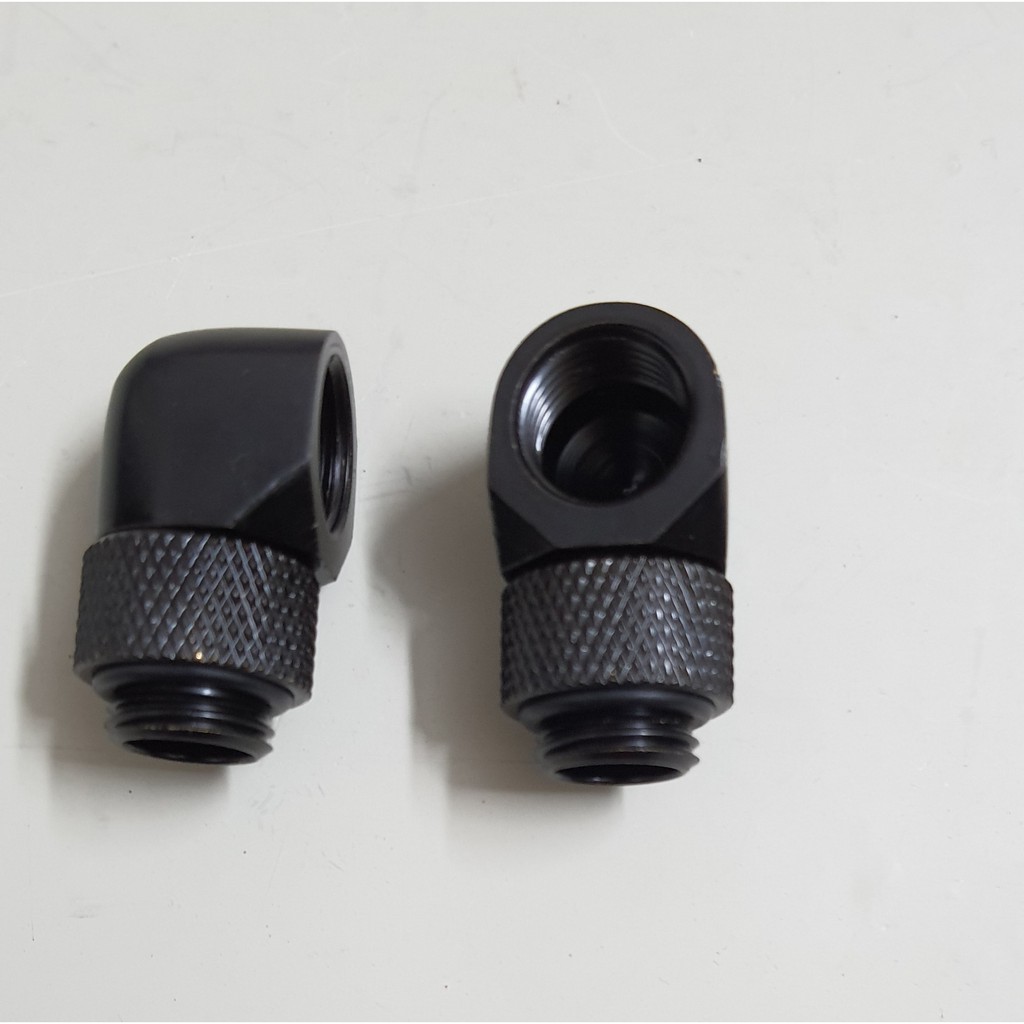 Fit nối vuông góc tản nhiệt nước custom