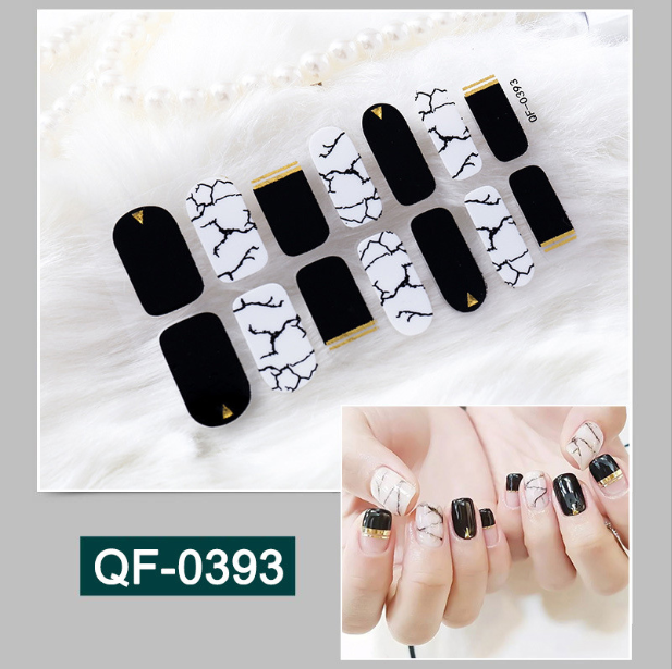Combo 2 tấm Sticker Dán Móng Tay Mẫu Mới