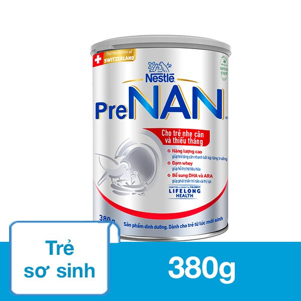 Sữa bột dinh dưỡng cho bé Nestle PRENAN 380g