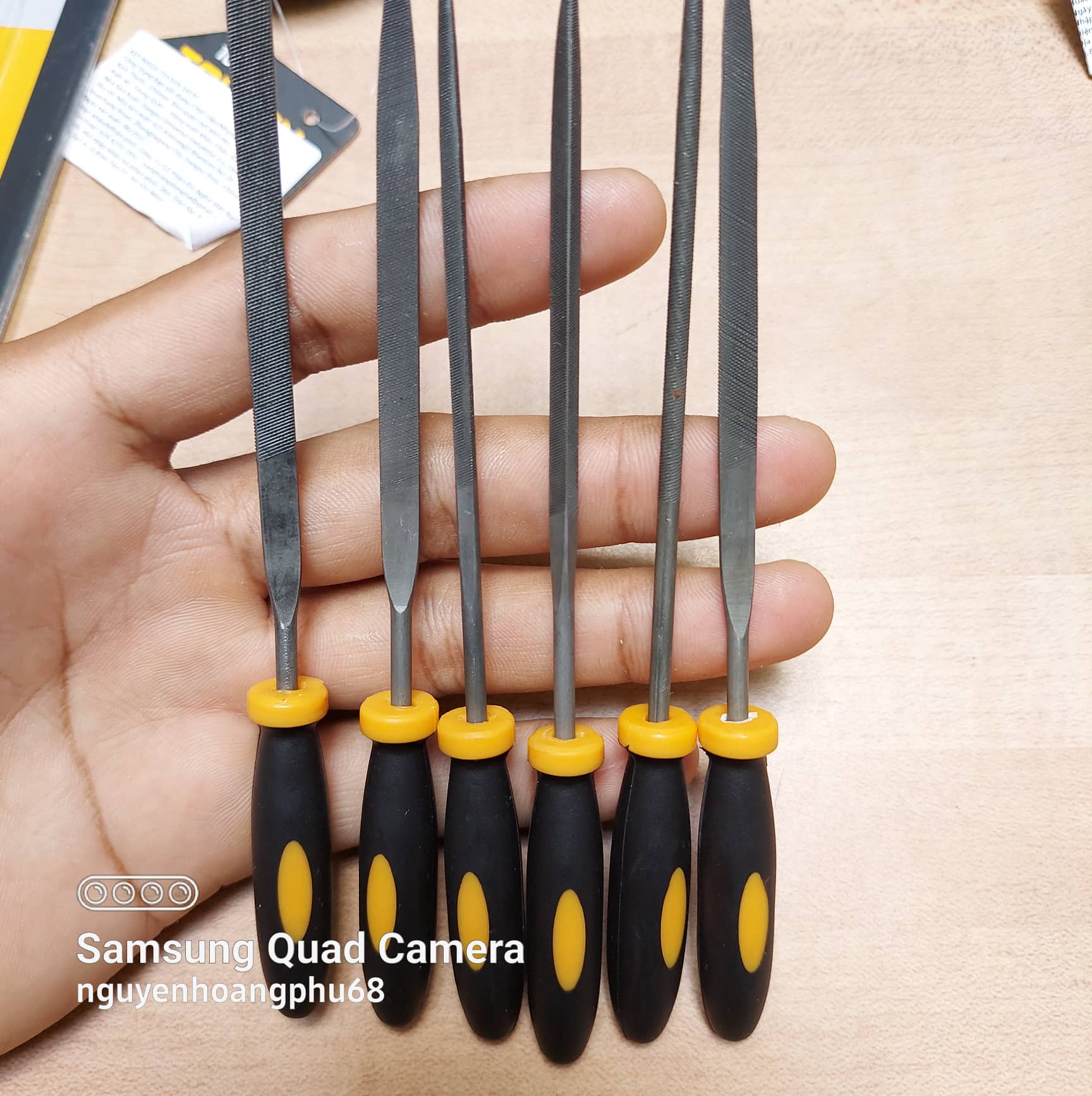 bộ 6 mũi dũa kim loại mini tolsen