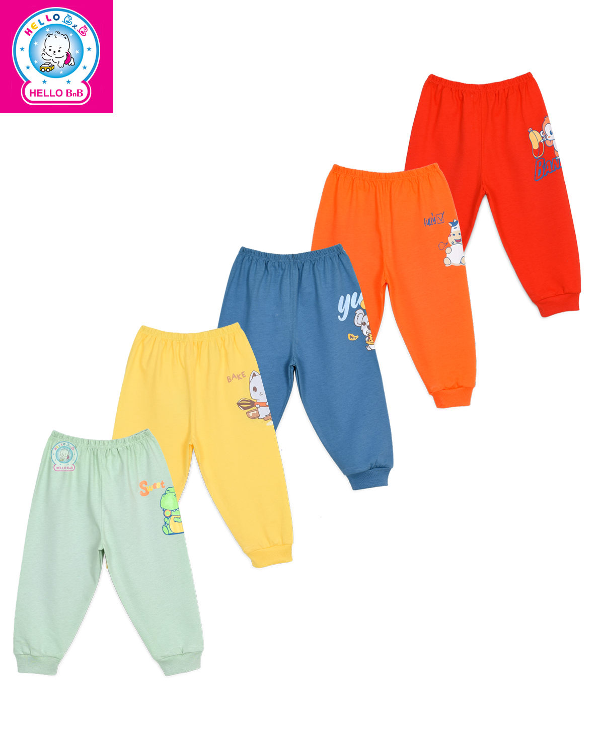 Quần bo màu dài 0426 - HELLO BnB (không có hình in)