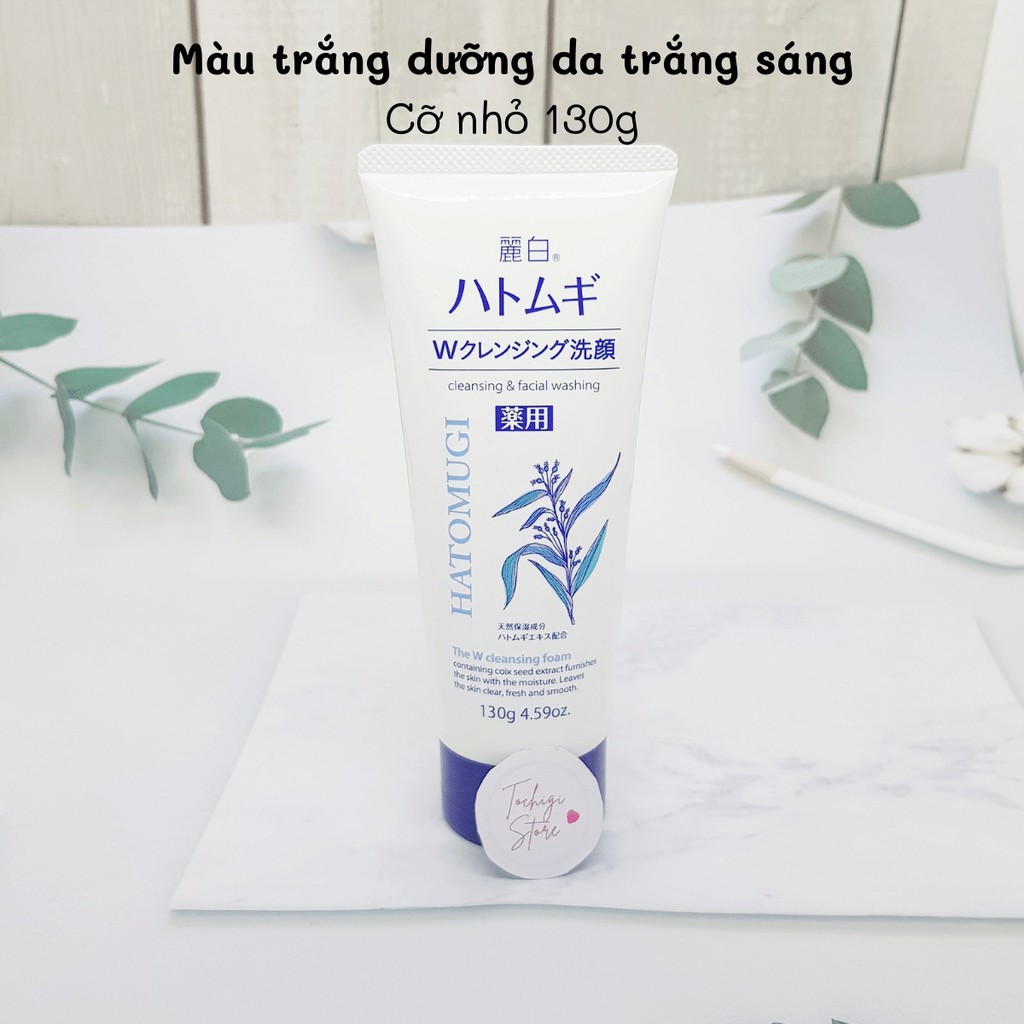 Sữa rửa mặt trắng da Hatomugi Cleansing Foam hạt Ý Dĩ