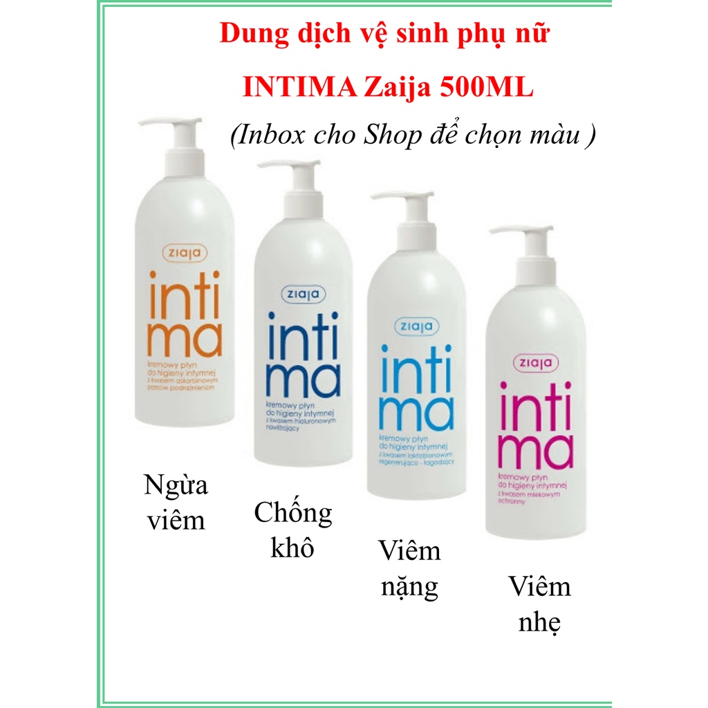 Dung Dịch Vệ Sinh Intima Ziaja 200ml/500ml