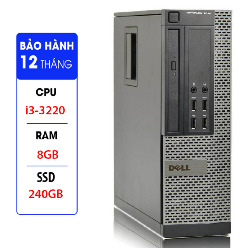 Bảng giá Case máy tính để bàn Dell Optiplex 7010 SFF Core i3-3220, Ram 8GB, SSD 240GB. Quà Tặng Thu WIFI Bảo hành 12 tháng. Hàng Nhập Khẩu Phong Vũ