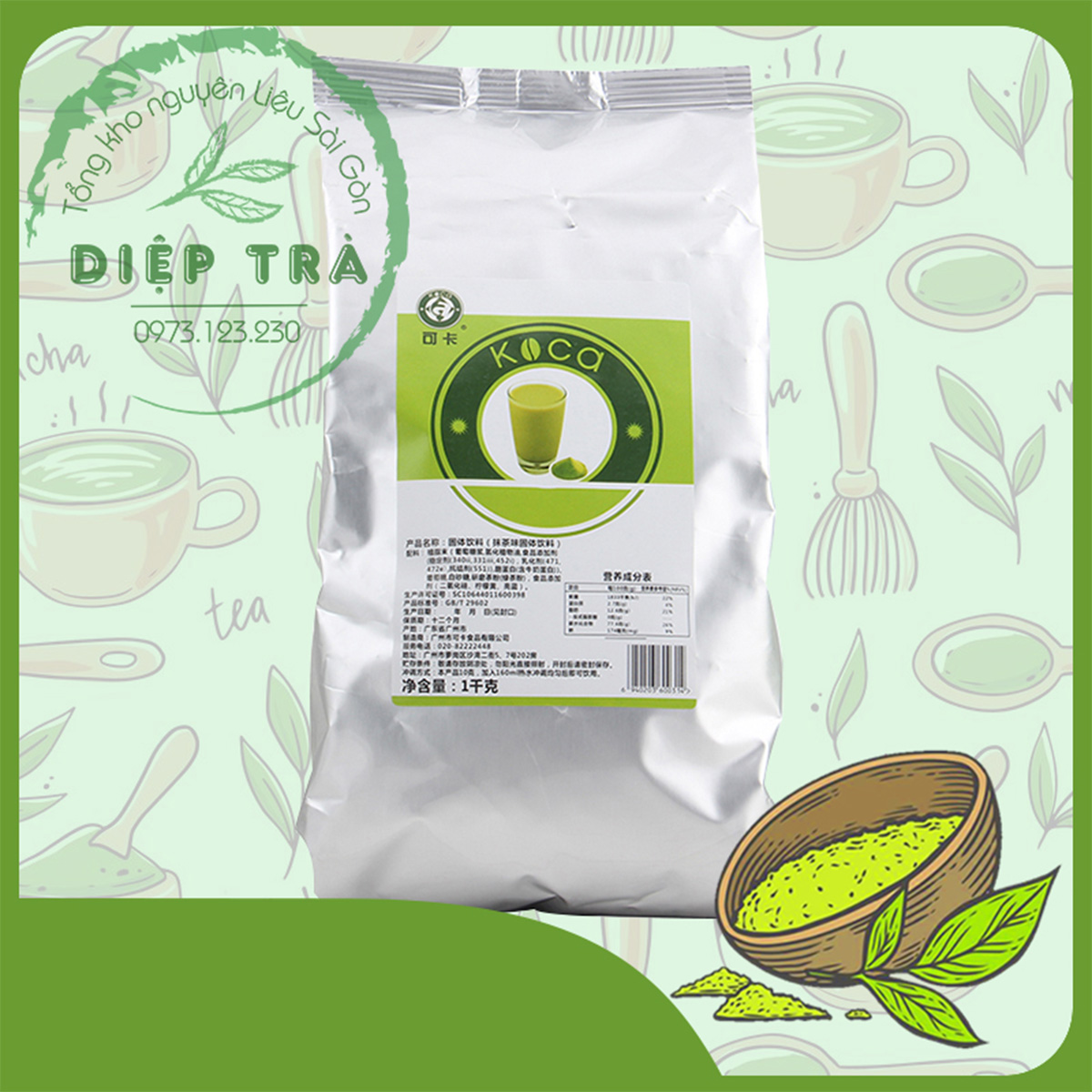 Matcha/Socola Koca gói 1kg