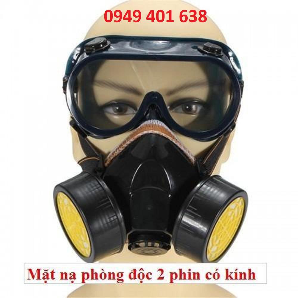 Mặt nạ bảo hộ phòng độc + Kính