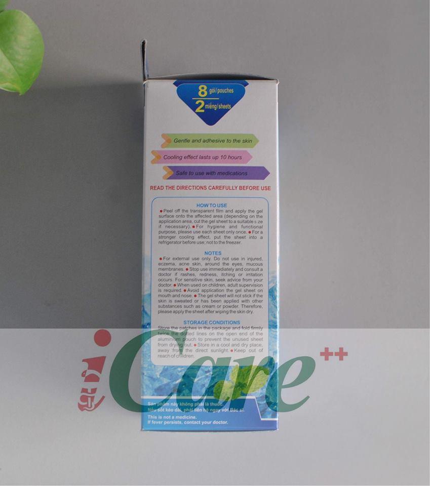 MIẾNG DÁN HẠ SỐT MITOYO COOLING PATCH (TÚI 2 MIẾNG)