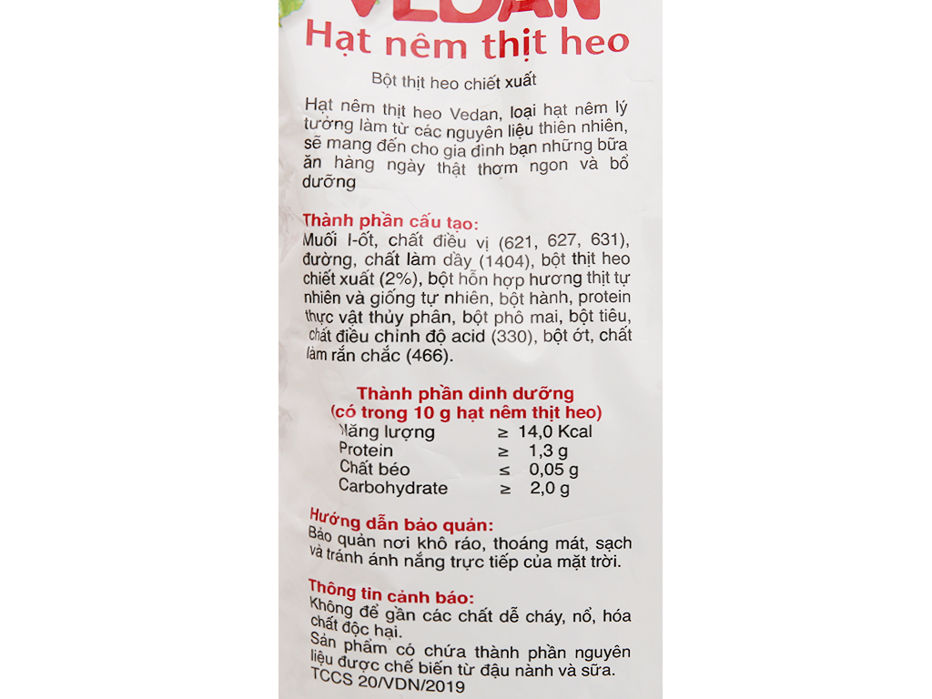 Hạt nêm thịt heo Vedan gói 1kg
