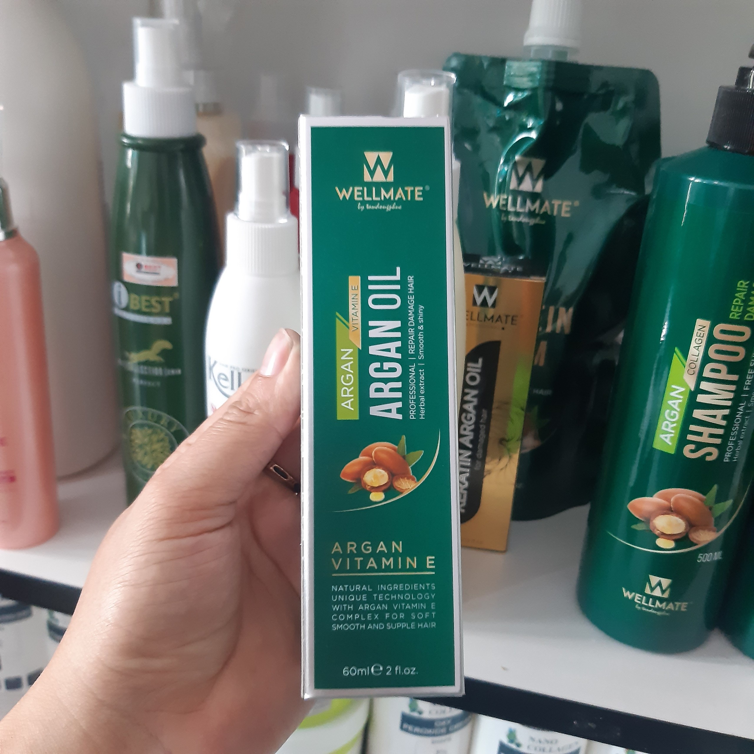 [HCM]Tinh Dầu Phục Hồi Tóc Hư Tổn Nặng Wellmate 60ml