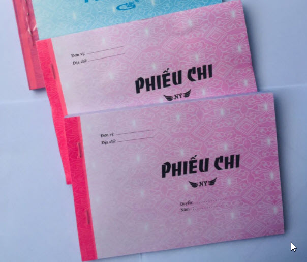Phiếu chi 2 Liên 13X19CM (50 BỘ=100 TỜ)